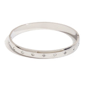 E.B.belle Minimalist Star Moon Rhinestone Bracelet 18k Gold Plated 316L Stainless Steel Water Proof Charm Women's Jewelry
