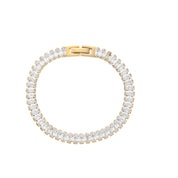 E.B.belle Luxury Christmas Jewelry Gift For Ladies Square Tennis Chain Choker Necklace Green Pink White Black Crystal Necklace